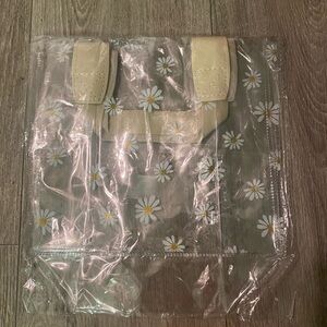 NEW Floral Daisy Transparent Hand Bag